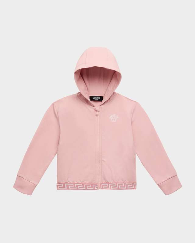 Girl's Greca Trim Hoodie, Size 9M-3